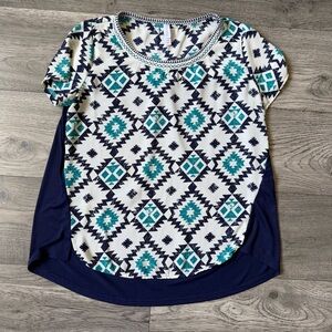 Xhilaration‎ Southwest Mixed Media Top - Size Medium